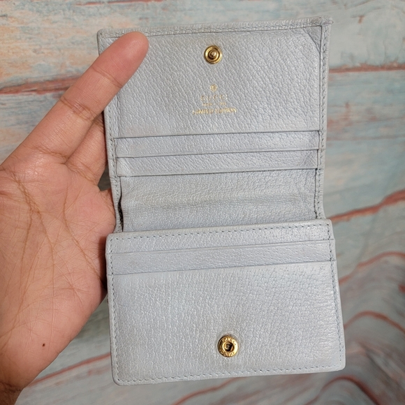 Final Price✅️ Authentic Limited Edition Gucci Floral wallet blue - Picture 12 of 17